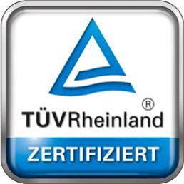 TÜV Rheinland zertifiziert